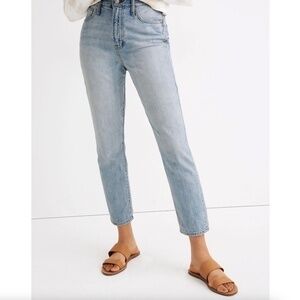 Madewell The Curvy Perfect Vintage Jean in Fitzgerald Wash 100% Cotton Size 23